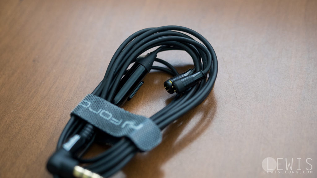 Massdrop x NuForce EDC3 cable with mic